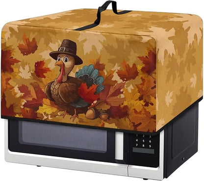 Microwave Oven Dust Cover, Thanksgiving Turkey Waterproof Polyester Dust Cover by Unknown