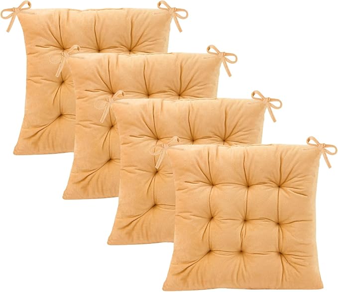 Set of 4 Chair Cushions for Dining Chairs by MissSoul