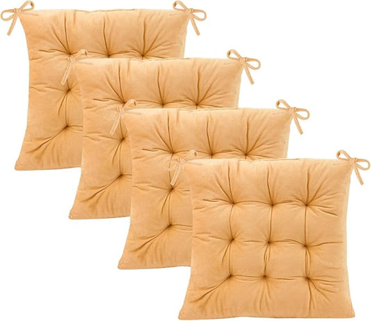 Set of 4 Chair Cushions for Dining Chairs by MissSoul
