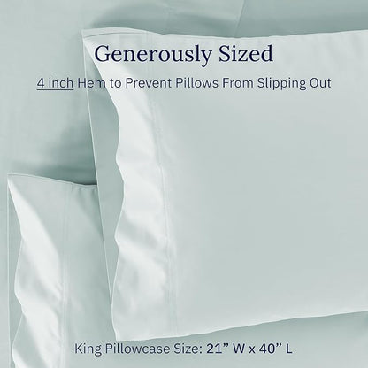 CALIFORNIA DESIGN DEN Luxuriously Soft Hotel Quality 600 Thread Count, 100% - Image 5
