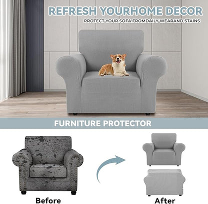 LURKA Stretch Chair Sofa Slipcovers 1 Piece Couch Covers - Image 3