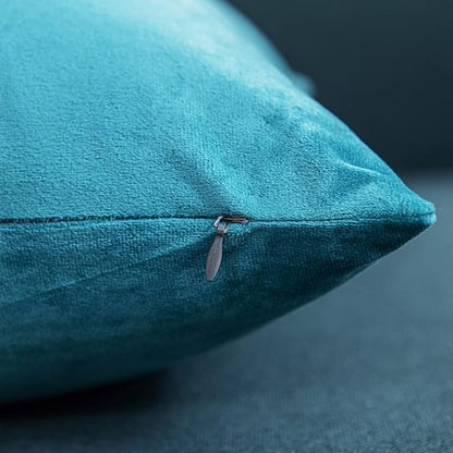 26x26 Euro Pillow Covers : 2 Pack Cozy Soft Velvet Oversized Couch Pillow Shams - Image 2