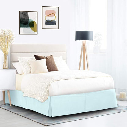 Nestl Light Baby Blue Twin Bed Skirt - Image 9