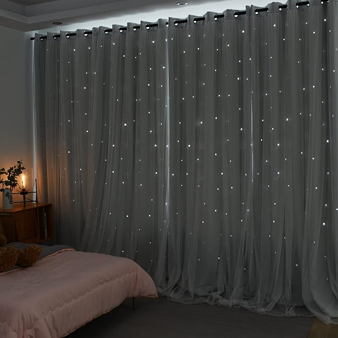 Kinryb Kids Star Cutout Curtains - Image 7