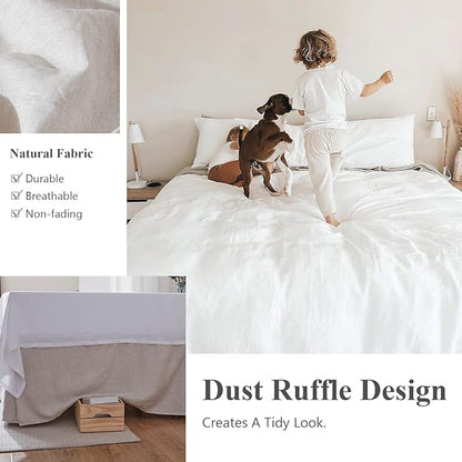 Simple&Opulence Belgian Linen Bed Skirt - Image 5