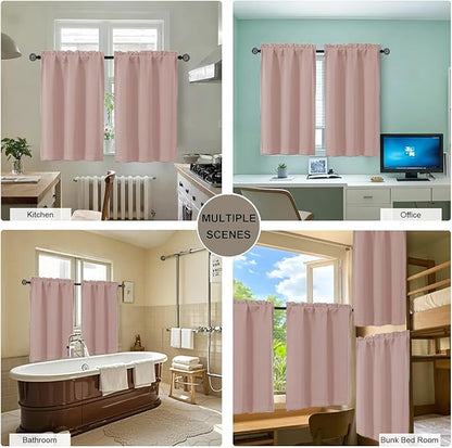 Gwine Blush Pink Blackout Curtains - Image 7