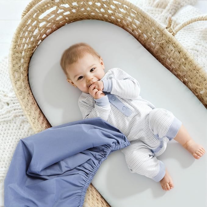 3 Pack Stretchy Bassinet Sheets - Image 5