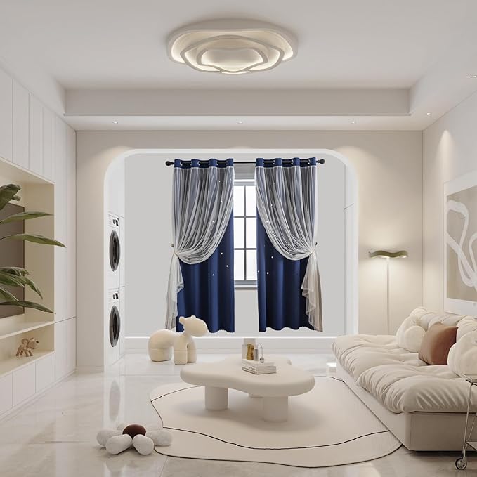 indistar Star Cutout Kids Window Blackout Curtains - Image 5