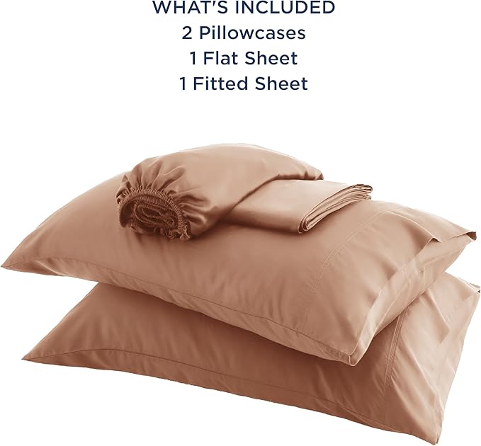 Bedsure Full Size Bed Sheets, Cooling Sheets, Rayon Derived from Bamboo - Image 5