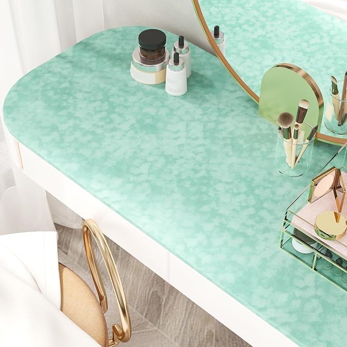 Self Adhesive Mint Green Velvet Fabric Liner - Image 3