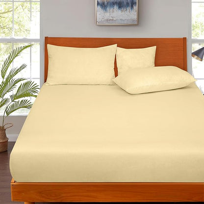 ROYALE LINENS 300 Thread Count 100% Long Staple Combed Cotton Fitted Sheet Queen - Image 5