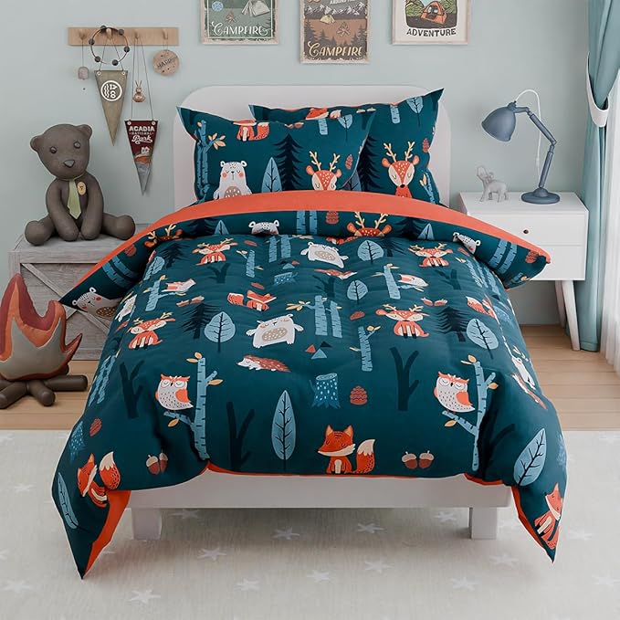 Woodland Animal Kids Bedding Set - Image 4