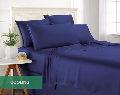 Pure Bamboo Twin Sheets, Genuine 100% Organic Viscose Derived from Bamboo Bed - Image 5