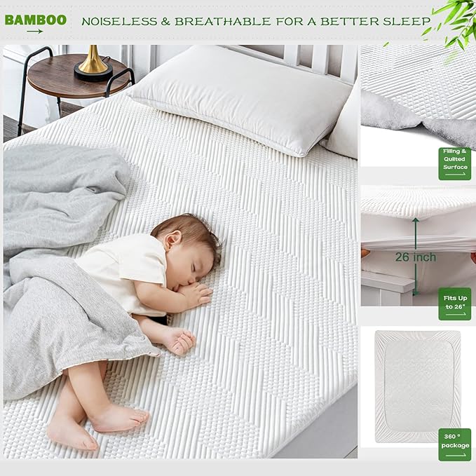 GRT King Waterproof Mattress Protector Rayon Bamboo - Image 2