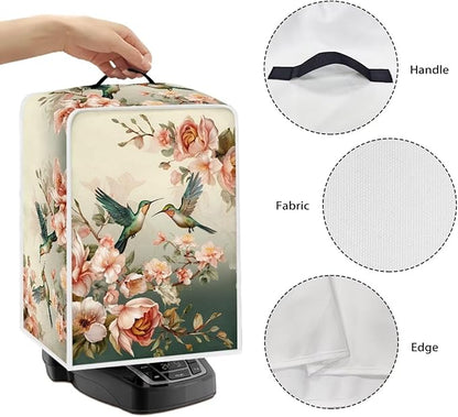 Coffee Maker Cover Protector Hummingbird Floral Kitchen Appliance Dust Cover - Image 5