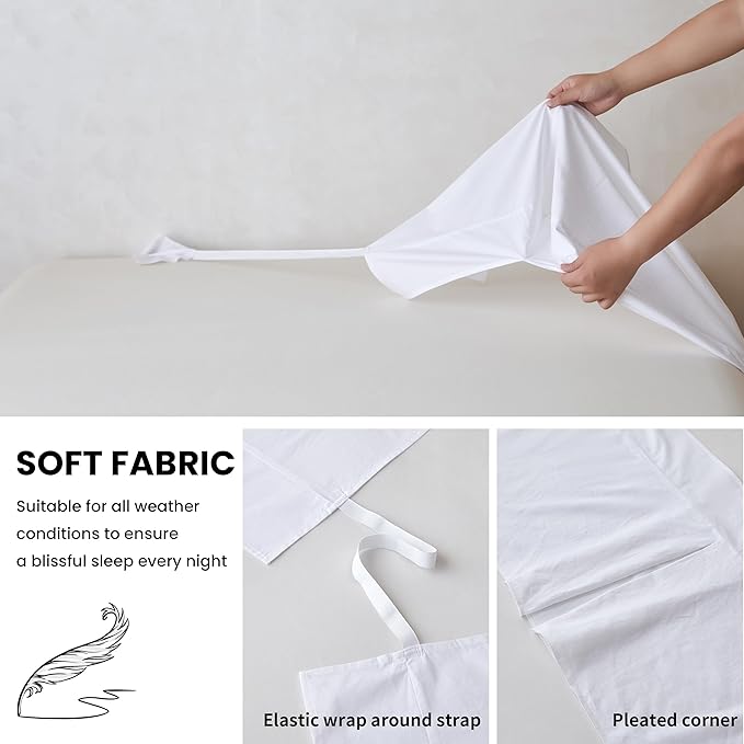 BISELINA French Linen Wrap Around Bed Skirt - Image 4