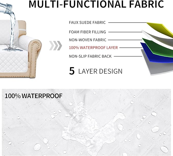 Easy-Going Sofa Slipcover Waterproof Sofa Cover Couch Cover - Image 3