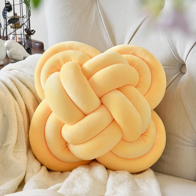 Xuyier Knot Pillow Ball, Decorative Throw Pillows by Xuyier