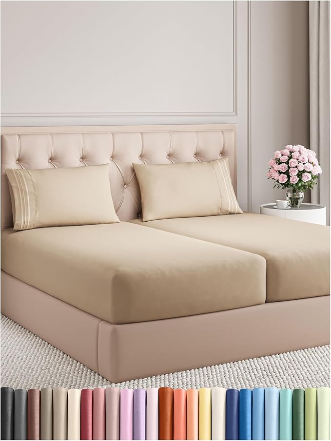 Split King Size 5 Piece Sheet Set by CGKUnlimited