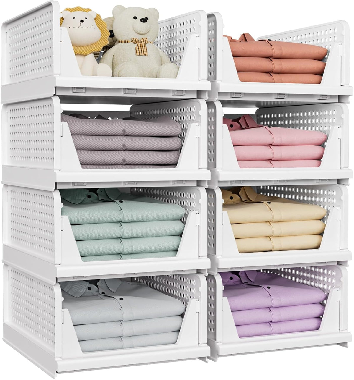 closet organizers and storage, stackable & foldable closet, main product view