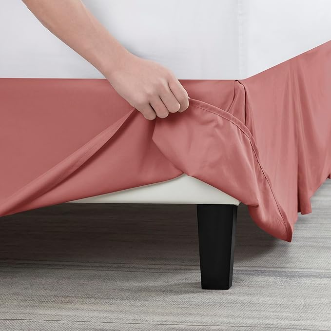 Nestl Pink Clay Full Bed Skirt - Image 5