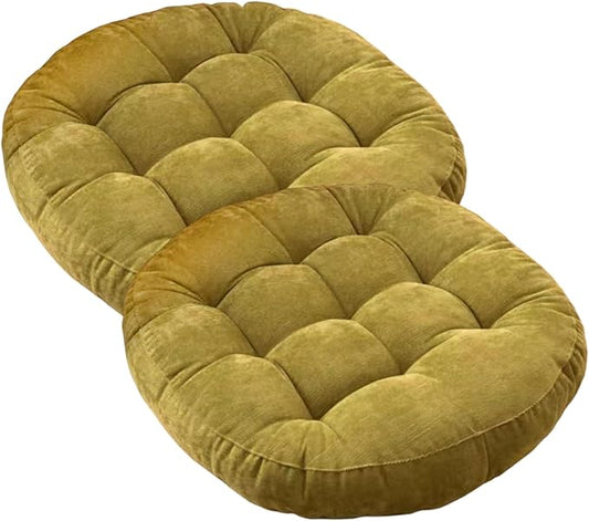 2PCS Floor Cushions for Sitting, 17 Inch Round Corduroy Floor Seats, Soft by Unknown
