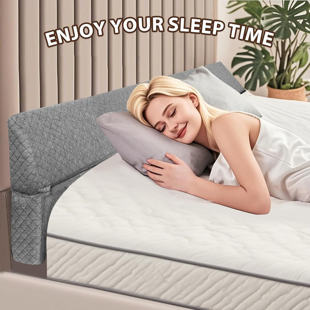 4 Modes Pillow Wedge for Headboard Gap, Foldable Bed Wedge Pillow, Bed Gap Fi...