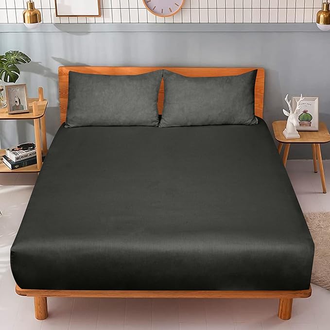 ROYALE LINENS 300 Thread Count 100% Long Staple Combed Cotton Fitted Sheet Queen - Image 9