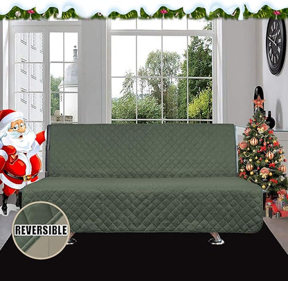 Easy-Going Futon Sofa Slipcover Reversible Sofa Cover Armless Futon Cover - Image 2