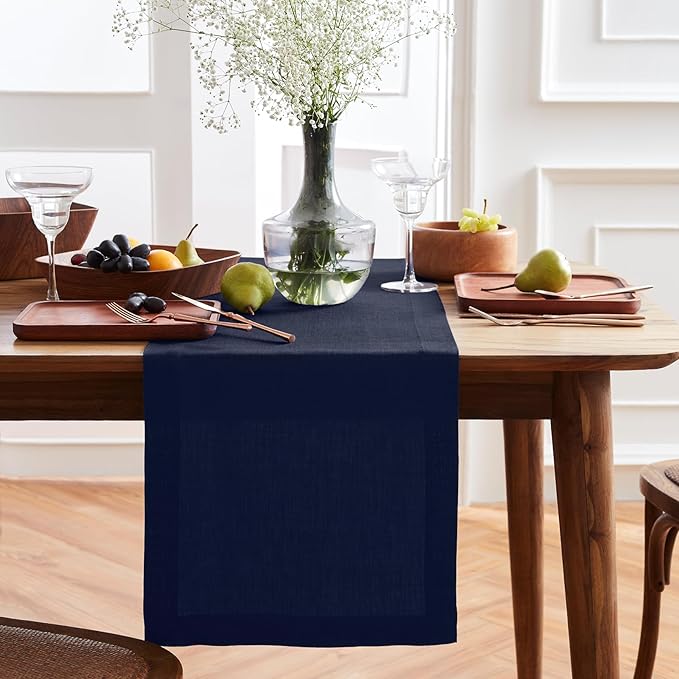 Solino Home Linen Table Runner 72 Inches Long by SolinoHome