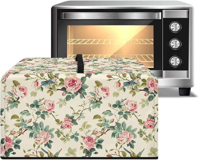 Microwave Cover, Rose Microwave Dust Cover Waterproof Microwaves Oven Covers - Image 2
