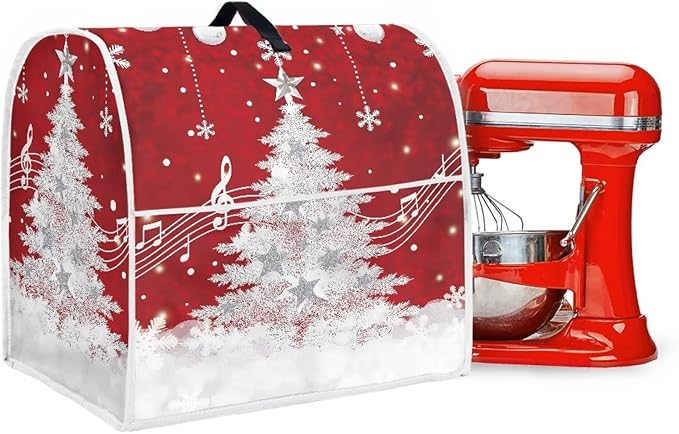 Christmas Mixer Cover for Kitchen Aid 4.5-5 Quart Stand Mixers, Xmas Tree - Image 3
