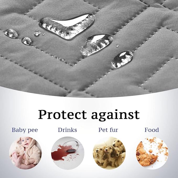H.VERSAILTEX Reversible Chair Cover Furniture Protector Anti-Slip Couch Cover - Image 3