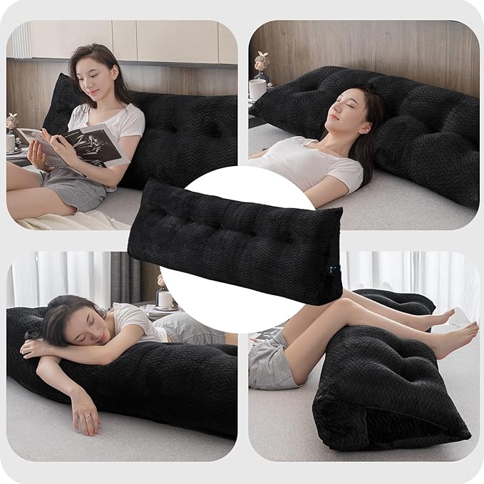Large Bolster Triangular Headboard Wedge Backrest Positioning Support Bed Rest - Image 4