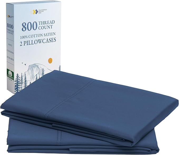 California Design Den King Size Pillow Cases Set of 2 by CaliforniaDesignDen