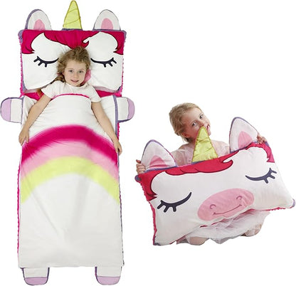 Kids Sleeping Bag, Toddlers Nap Mat, Girls Sleeping Mat by Rabtero