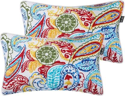 Water Resistant Outdoor Lumbar Pillows - Image 2