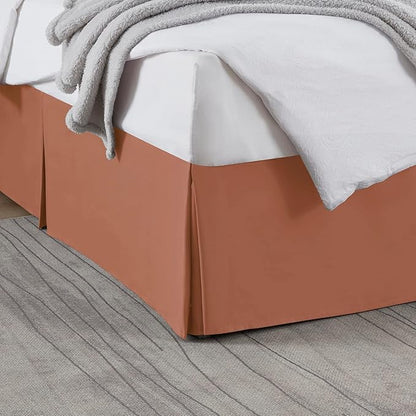 Nestl Rust Bed Skirt Cal King Size by Nestl