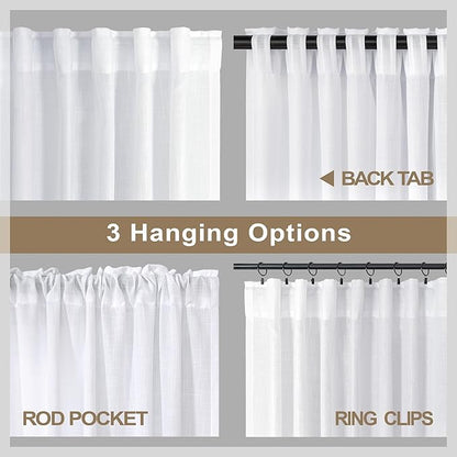Pitalk Farm House Curtains 5 FT Wide by 84 Inches Long - Image 5