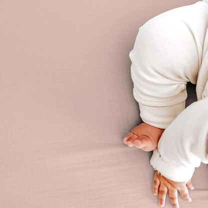 Newton Baby Fitted Mini Crib Sheets | Organic Muslin Cotton, Breathable & Soft - Image 2