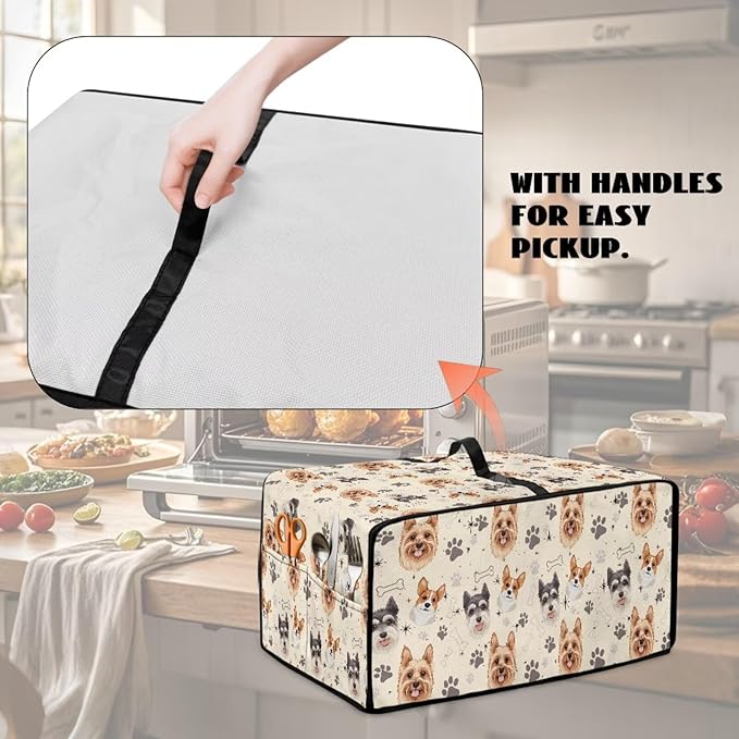 Air Fryer Toaster Oven Dust Cover Washable Fabric Convection Oven Protector - Image 4
