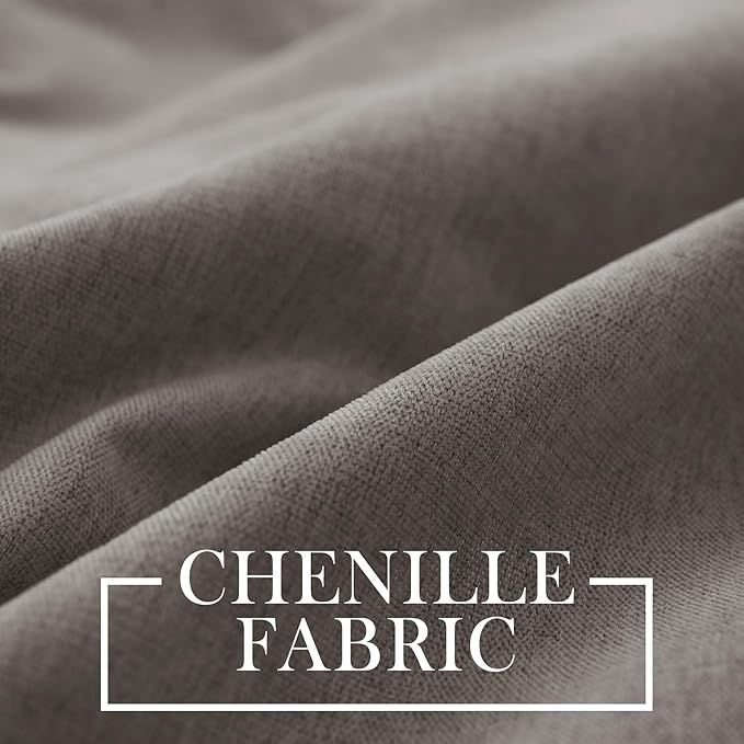 Macochico 100% Blackout Curtains Luxury Chenille Curtains - Image 3