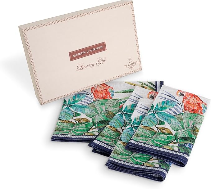 Maison d' Hermine Napkins 100% Combed Cotton Premium 20Inch x 20Inch Decorative by MaisondHermine