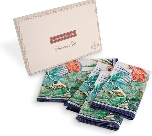 Maison d' Hermine Napkins 100% Combed Cotton Premium 20Inch x 20Inch Decorative by MaisondHermine