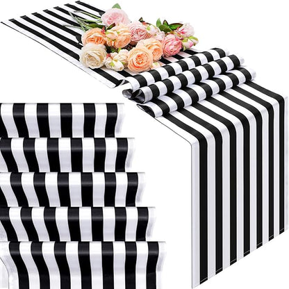 Striped Table Runner Polyester Decor Striped Design Modern Table Runner Elegant by Breling