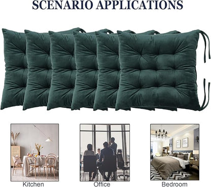 6 Pack Square Seat Cushion Chair Pads - Image 5