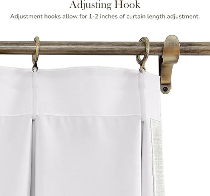 TWOPAGES 84 W x 84 L inch Pinch Pleated Curtain Room Darkening Linen Drapery - Image 4