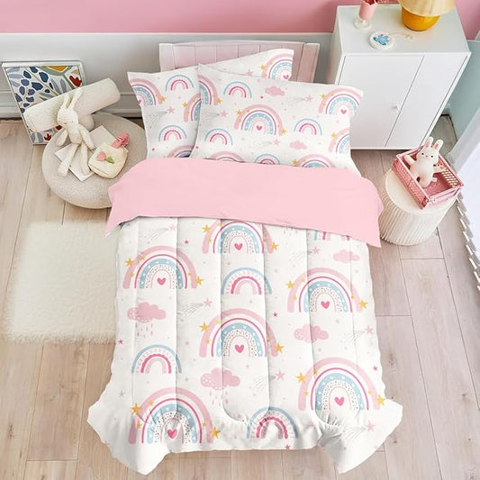 SANDJEST Rainbow Duvet Cover Sets Full Size by SANDJEST