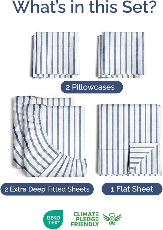 Extra Deep Split King Sheet Set - Image 2