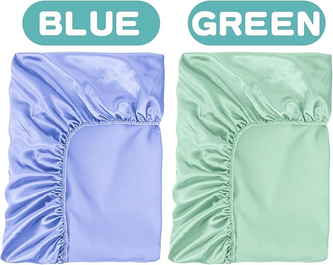 2 Pack Satin Soft Crib Sheet for Baby - Image 4